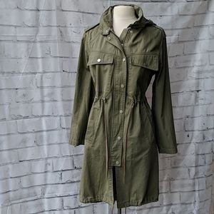 7 for all mankind army green utility cargo jacket